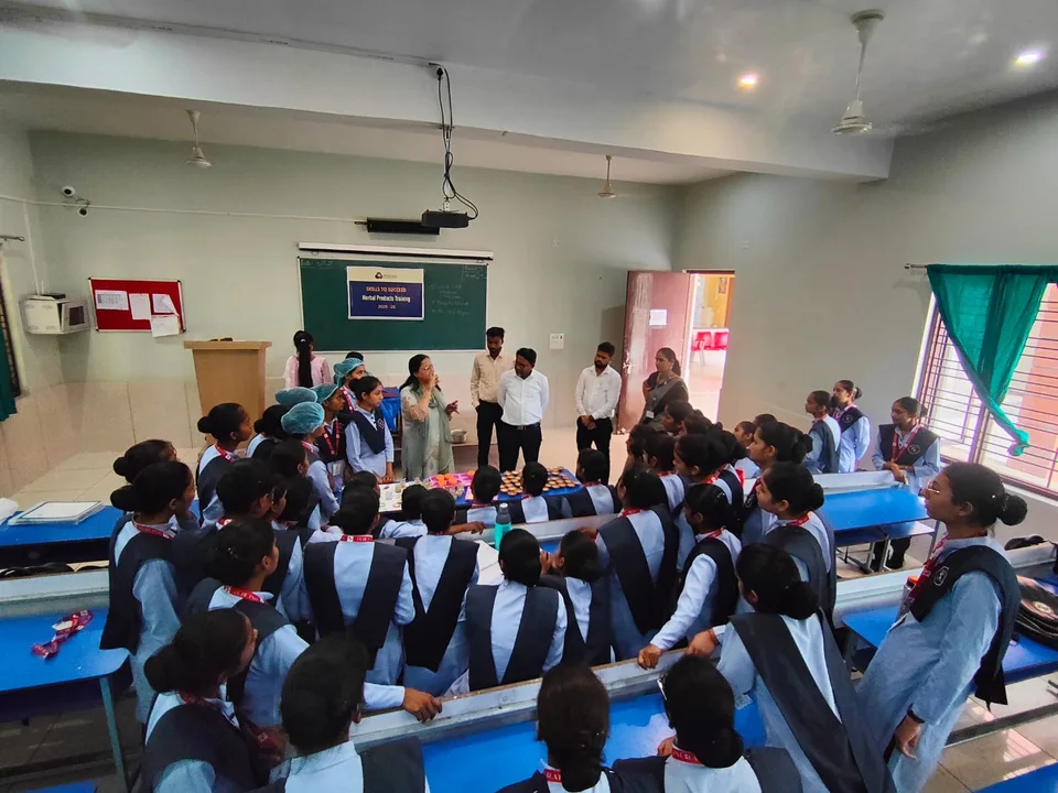 Women participating in an Aumtara LEADS vocational training classroom