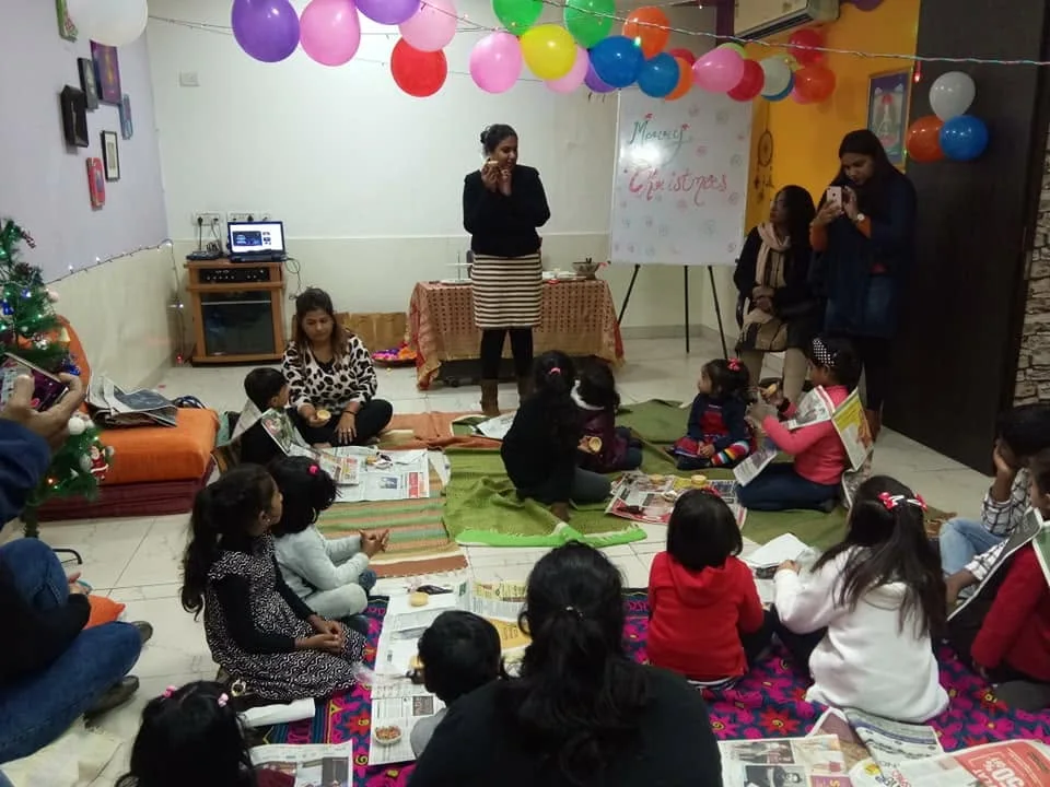 Children gathered for an interactive Foundation session